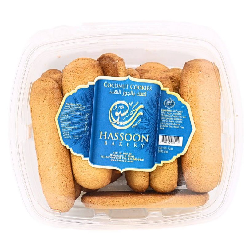 Coconut Cookies 10 oz. Hassoon Bakery | AlbazaarMarket.com
