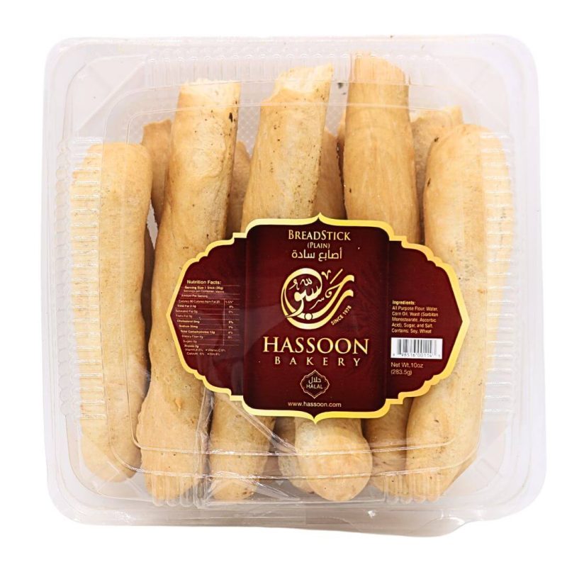 Plain Breadsticks 10 oz. Hassoon Bakery | AlbazaarMarket.com