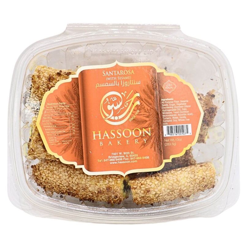 Santarosa Cookies with Sesame 10 oz. Hassoon Bakery | AlbazaarMarket.com