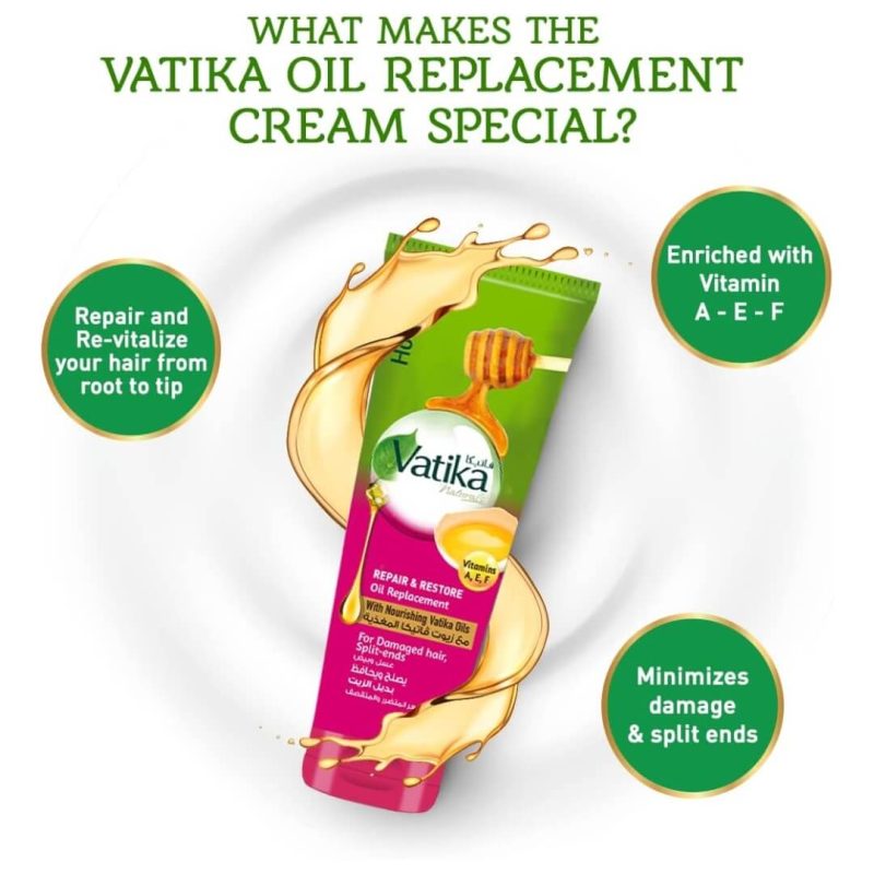 Vatika Naturals Honey & Egg Repair & Restore Oil Replacement 200ml | AlbazaarMarket.com