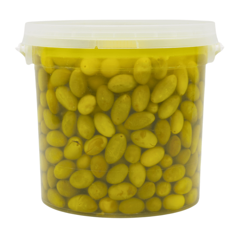 Green Land Food Balady Cracked Green Olives 3.5lb | stg-albazaarmarket-staging.kinsta.cloud