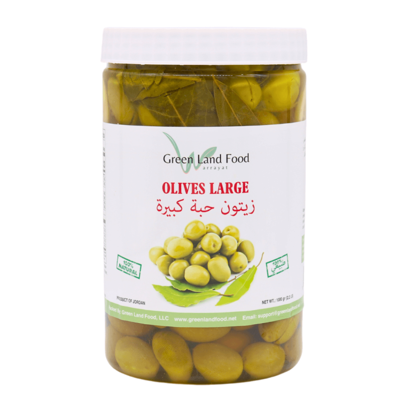 Green Land Food Large Olives 1000g (2.2lb) | stg-albazaarmarket-staging.kinsta.cloud