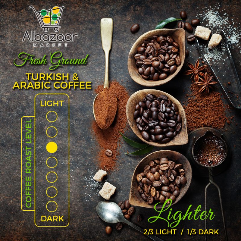 Fresh ground Arabic and Turkish Coffee | AlbazaarMarket.com