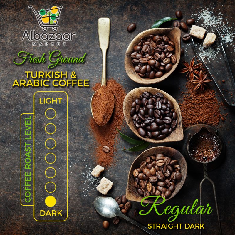 Fresh ground Arabic and Turkish Coffee | AlbazaarMarket.com