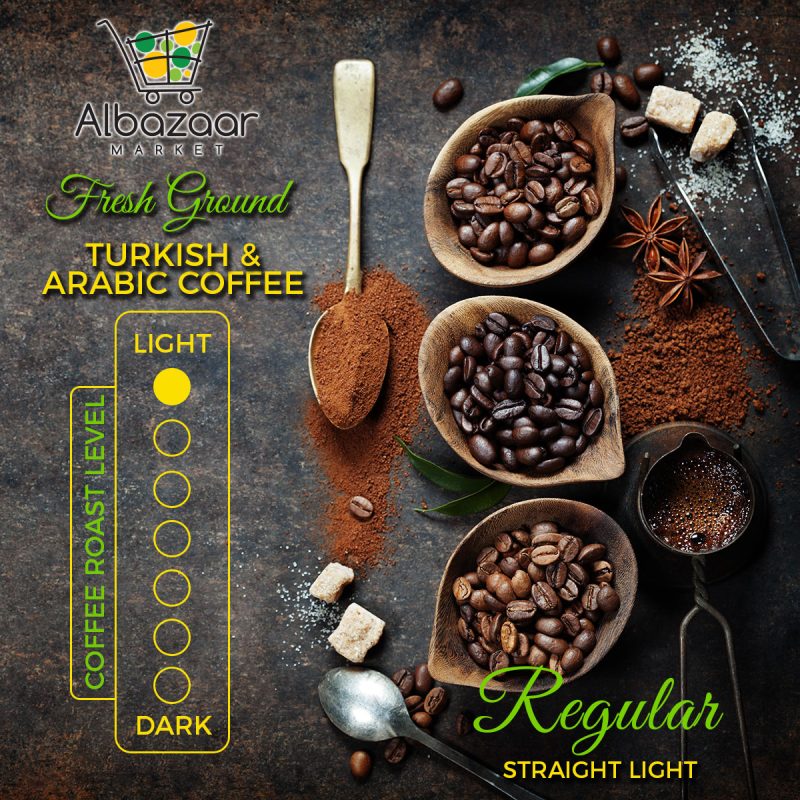 Fresh ground Arabic and Turkish Coffee | AlbazaarMarket.com