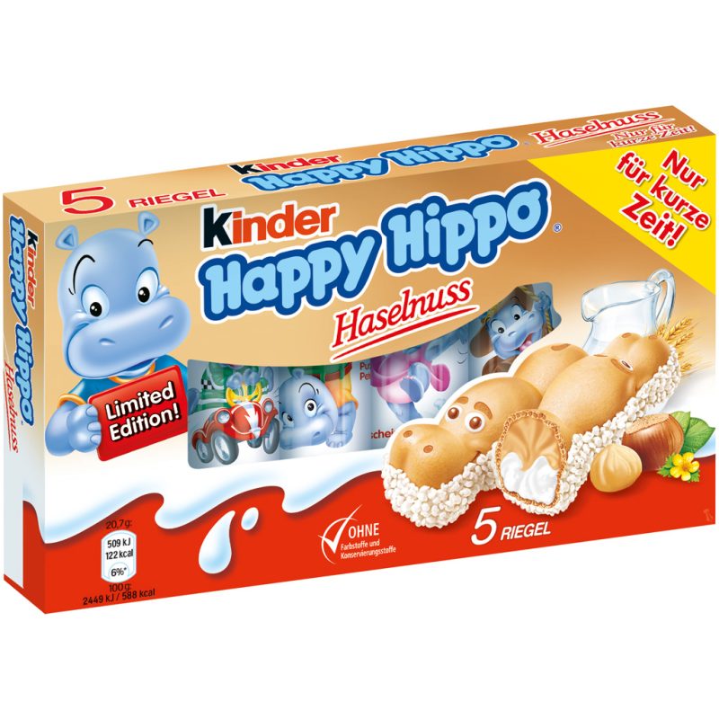 Kinder Happy Hippo Hazelnut 3.6 oz | AlbazaarMarket.com