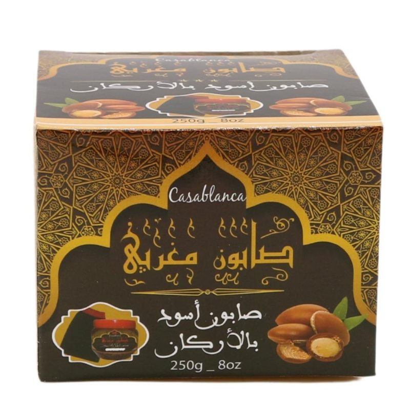 casablanca-moroccan-black-soap-250g-with-loofah-glove-with argan