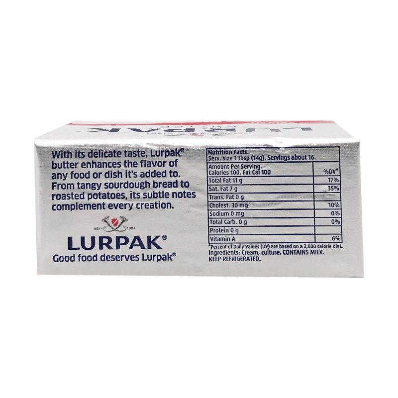 Lurpak Unsalted Butter 8 Oz - Image 2