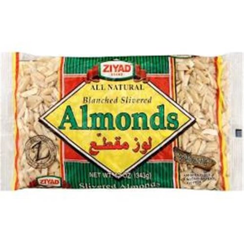Ziyad Blanched Almond Slivered 12 oz Cello Pkg