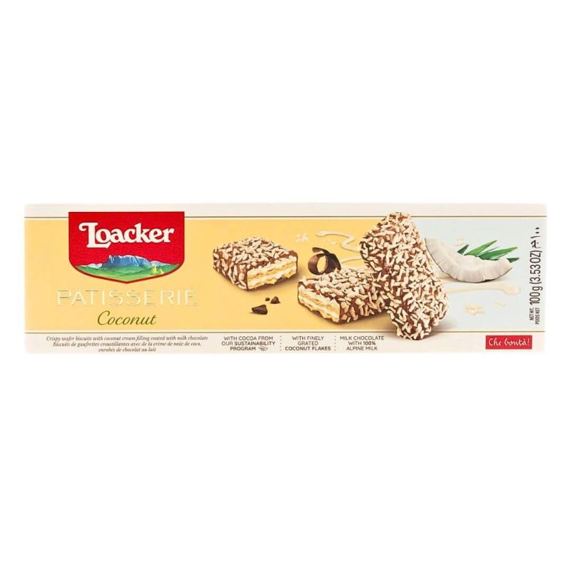 Loacker Patisserie Coconut 100g | stg-albazaarmarket-staging.kinsta.cloud