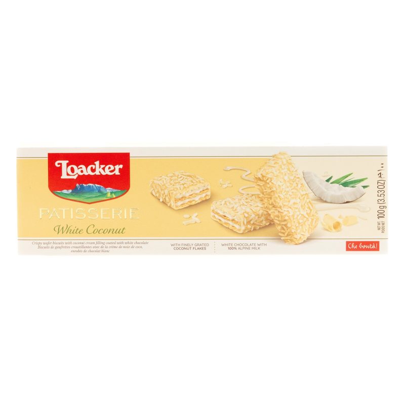 Loacker Patisserie White Coconut 100g