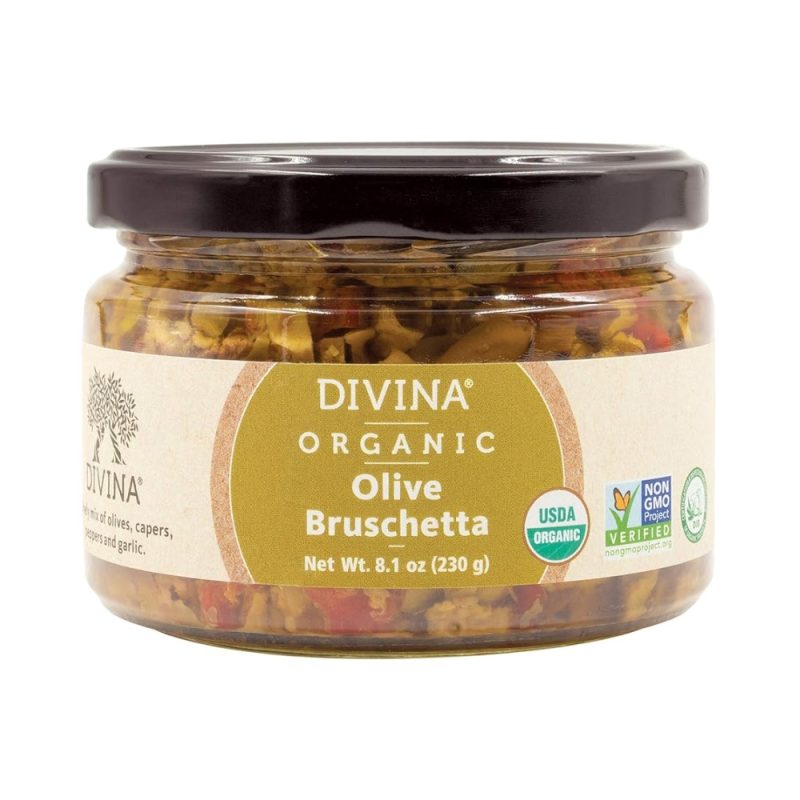 Olive Bruschetta Spread (Organic) by Divina 8.1 oz.