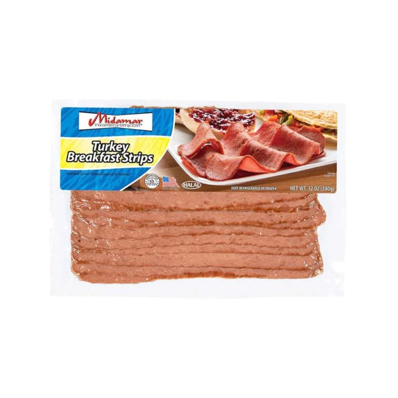 Midamar Halal Turkey Breakfast Strips 12 oz | AlbazaarMarket.com