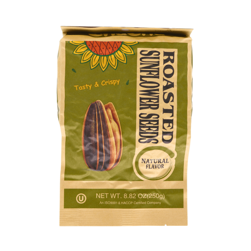 Cha Cha Roasted Sunflower Seeds in natural flavor, 250g pack of premium roasted seeds for healthy snacking.