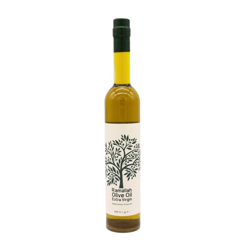Palestinian Olive Oil - Unfiltered Extra Virgin Olive Oil 500 mL Glass Bottle | AlbazaarMarket.com