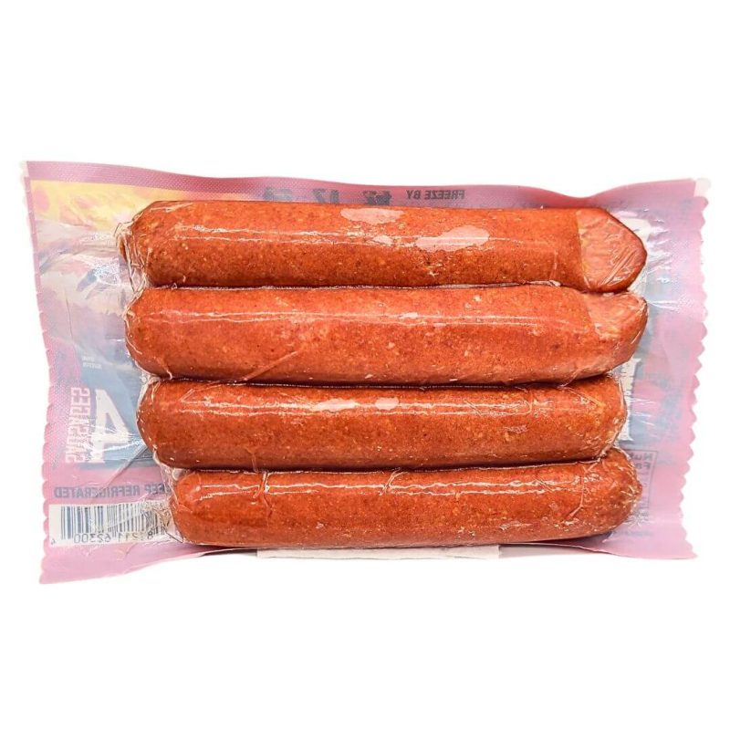 Sharifa Halal Spicy Hot Beef Knockwurst Sausage 12oz 100% Zabiha Halal | Shop at stg-albazaarmarket-staging.kinsta.cloud