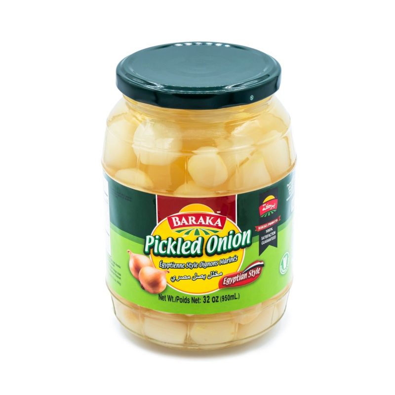 Pickled Onions Egyptian Style 32oz Baraka Foods