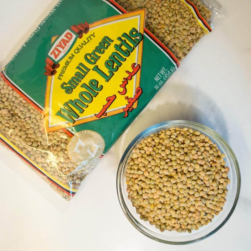 Ziyad Small Green Whole Lentils 16 oz | stg-albazaarmarket-staging.kinsta.cloud