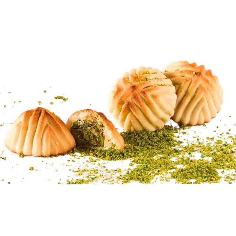 Aghati Maamoul Shortbread Cookies Filled with Premium Pistachios 350g | stg-albazaarmarket-staging.kinsta.cloud