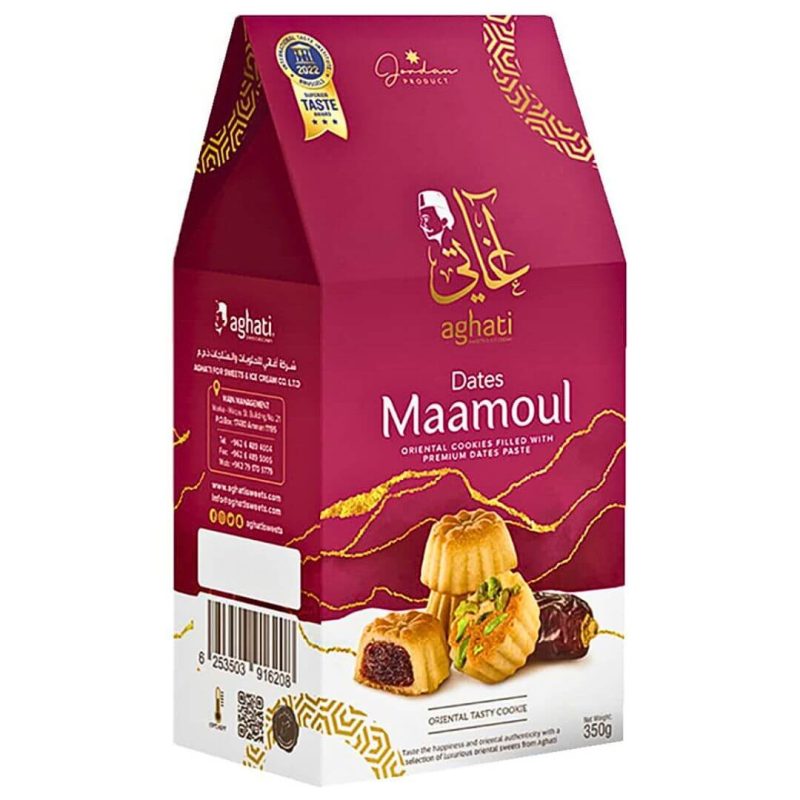 Aghati Maamoul Shortbread Cookies Filled with Premium Dates 350g | stg-albazaarmarket-staging.kinsta.cloud