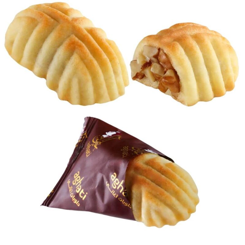 Aghati Maamoul Shortbread Cookies Filled with Premium Walnuts 350g | stg-albazaarmarket-staging.kinsta.cloud