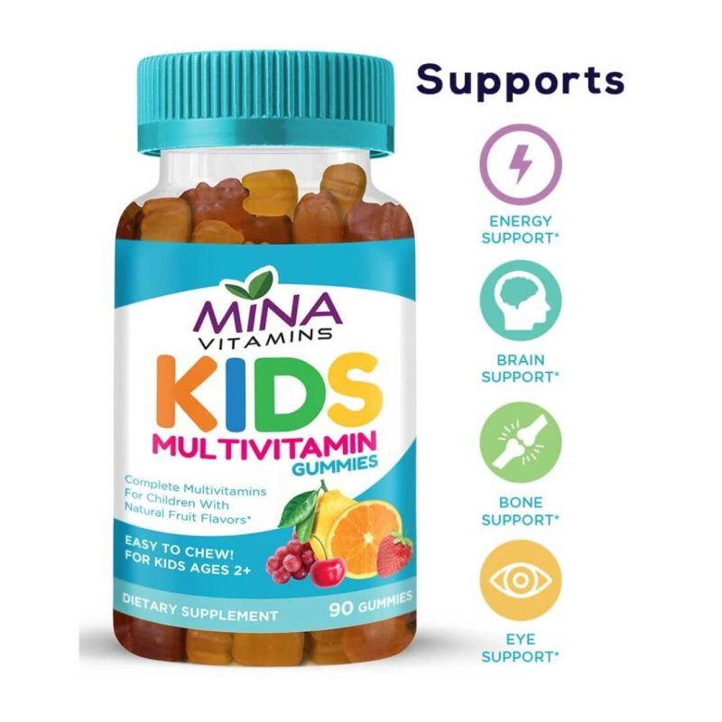 Mina Vitamins Kids Halal Multivitamin Gummies 90 Count | stg-albazaarmarket-staging.kinsta.cloud