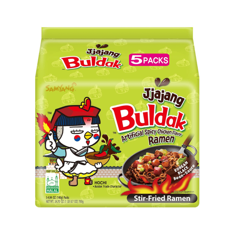 Samyang Buldak Jjajang Korean Spicy Hot Chicken Noodles (5 Pack) | stg-albazaarmarket-staging.kinsta.cloud