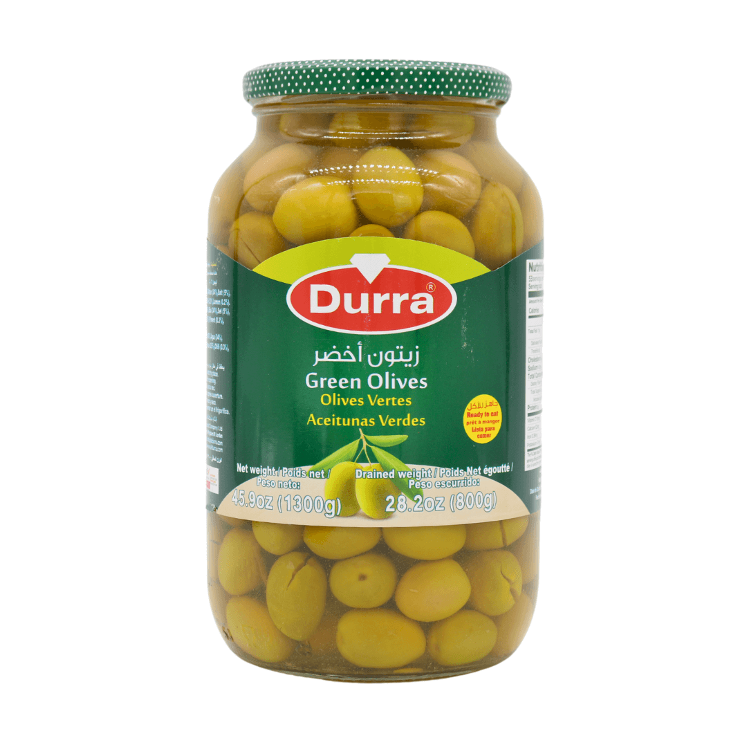 Durra Green Olives 650g | 45.9oz | stg-albazaarmarket-staging.kinsta.cloud