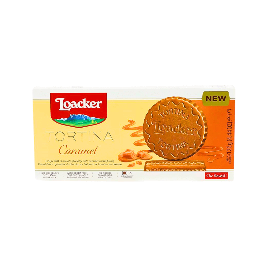 Loacker Tortina Caramel Chocolate Wafer 126g | stg-albazaarmarket-staging.kinsta.cloud