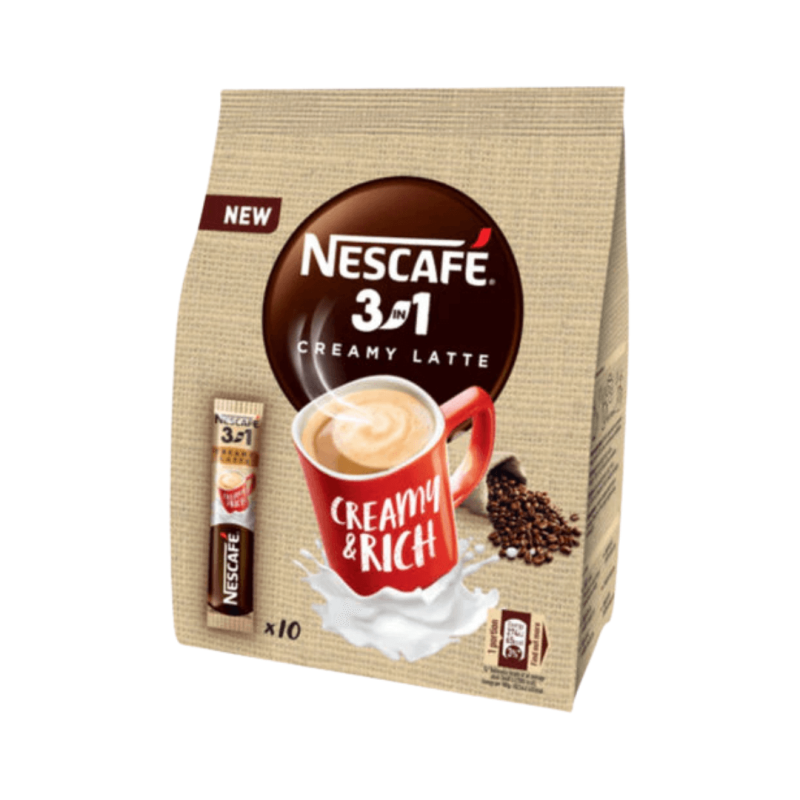 Nescafé 3-in-1 Creamy Latte Instant Coffee Sticks (10 Pack) | AlbazaarMarket.com