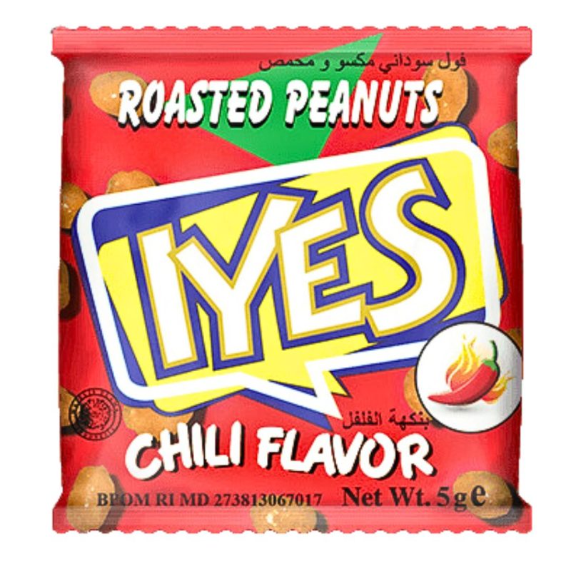 IYES Roasted Peanuts Chilli Flavor x30 (5g) | Albazaar Market
