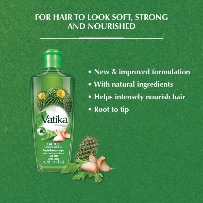 Vatika Naturals Almond Enriched Hair Oil Soft & Shine 300ml | AlbazaarMarket.com