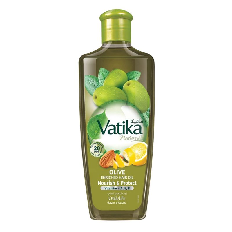 Vatika Natural Olive Enriched Hair Oil Nourish & Protect 300ml | stg-albazaarmarket-staging.kinsta.cloud