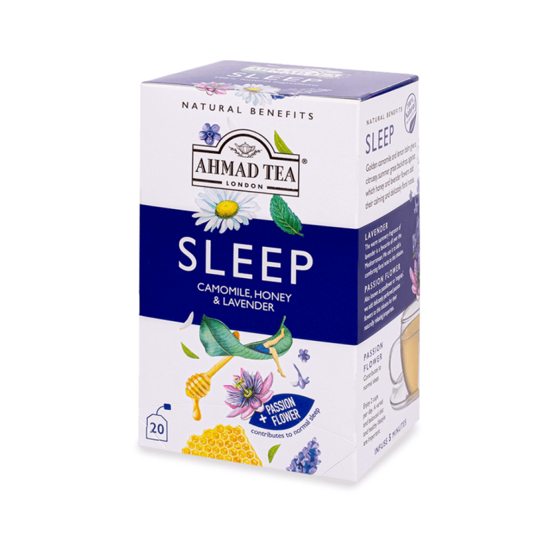 Ahmad Tea Sleep - 20 Bags x 1.5g | Relaxing Herbal Tea for Restful Sleep