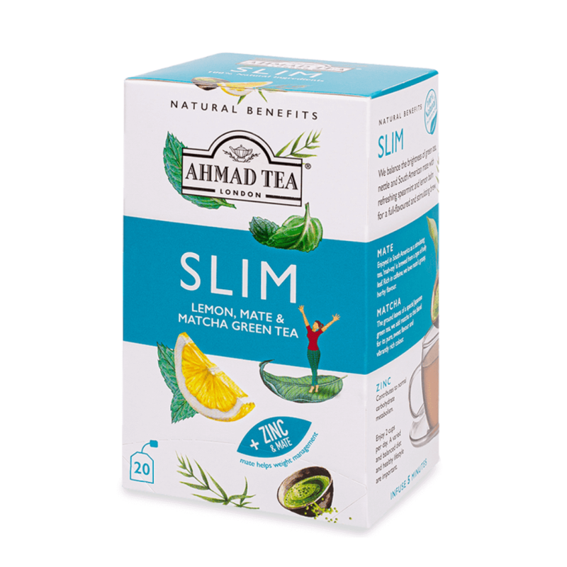 Ahmad Tea Slim - 20 Bags x 1.05g | Digestive Support Herbal Tea